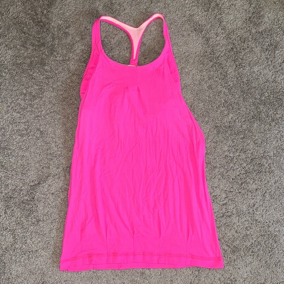 lululemon athletica Tops - Lululemon tank top hot pink 4 small women’s racerback top shirt sports bra